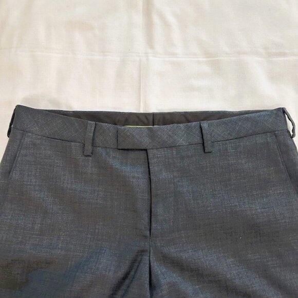 Louis Raphael Luxe Mens Dress Pants 35 30 Gray Slim Fit Woolblend - Picture 3 of 10